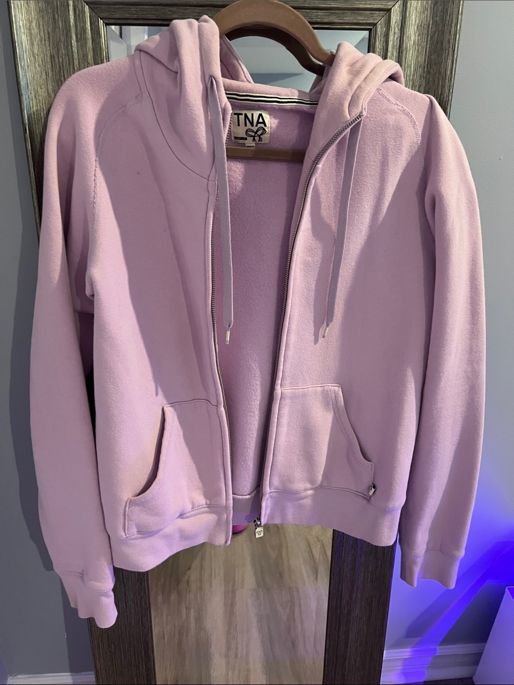 TNA Pastel Lavender Full-Zip Hoodie